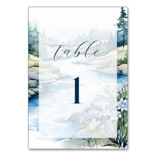 Numéro De Table Misty Mountain Mariage