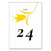 NUMÉRO DE TABLE MOD JAUNE MARIAGE TULIP (Dos)