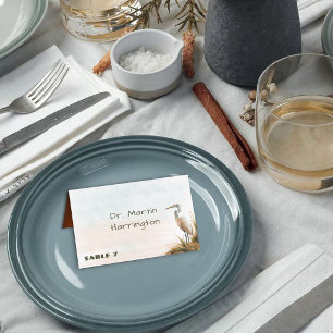 Numéro De Table Modèle de nom d'aigrette côtière pour la dispositi