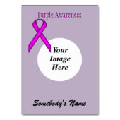 Numéro De Table Modèle de ruban standard violet par Kenneth Yoncic (Dos)