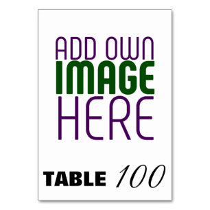 NUMÉRO DE TABLE MODÈLE DE TEXTE D'IMAGE BLANCHE SIMPLE MODERNE