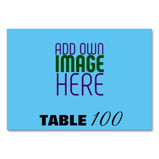 NUMÉRO DE TABLE MODÈLE DE TEXTE D'IMAGE BLEU SKY SWAG MODERNE MODI (Devant)