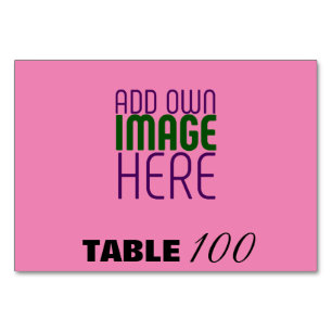 NUMÉRO DE TABLE MODÈLE DE TEXTE D'IMAGE CHAUD MODERNE ÉDITABLE