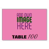 NUMÉRO DE TABLE MODÈLE DE TEXTE D'IMAGE CHAUD MODERNE ÉDITABLE (Dos)