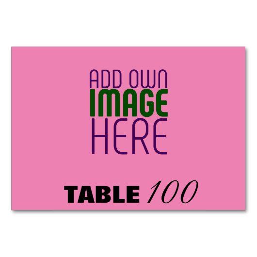NUMÉRO DE TABLE MODÈLE DE TEXTE D'IMAGE CHAUD MODERNE ÉDITABLE (Devant)
