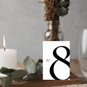 Numéro De Table Modern Minimalist Wedding Table Number Card