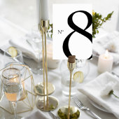 Numéro De Table Modern Minimalist Wedding Table Number Card
