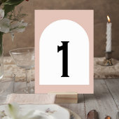 Numéro De Table Modern Neutral Wedding Table Numbers