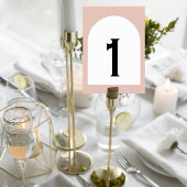 Numéro De Table Modern Neutral Wedding Table Numbers
