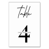 Numéro de table moderne Cérémonie des prix Black & (Par défaut)