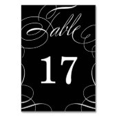 Numéro De Table Moderne classique élégante calligraphie Swash Mari (Par défaut)