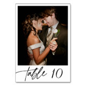 Numéro De Table Moderne Élégant Calligraphie Script Mariage photo (Par défaut)