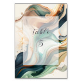 Numéro De Table Moderne Élégant Térracotta Vert Ivoire Sarcelle (Par défaut)