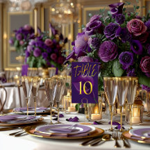 Numéro de table moderne et élégant avec lys calla