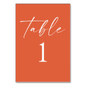Numéro De Table Moderne minimaliste Élégant Vérone Sunset Mariage (Par défaut)