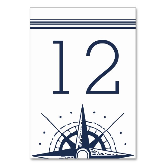 Numéro de table moderne nautique (Par défaut)