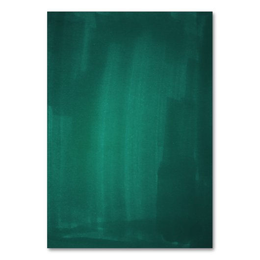 Numéro de table moderne vert foncé. Mariage Emeral (Dos)