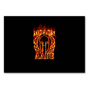 Numéro De Table Molon Labe Spartan