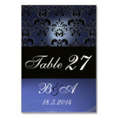 NUMÉRO DE TABLE MONOGRAMME DE DOMMASQUES BLEU BLEU CLAIR (Par défaut)