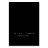 Numéro De Table Monogramme de réglage de place (Dos)