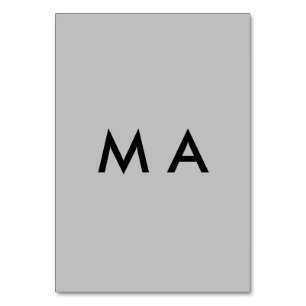 Numéro De Table Monogramme simple ajoutez votre lettre de nom homm