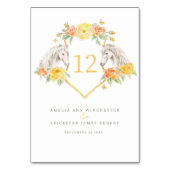 Numéro De Table Monographie des chevaux gris et des roses jaunes (Dos)