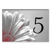 Numéro De Table Montants du tableau Floral rouge (Dos)