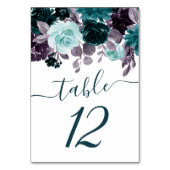 Numéro De Table Moody Boho | Garland Turquoise et Turquoise (Par défaut)