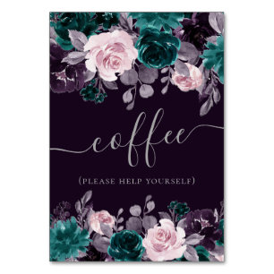 Numéro De Table Moody Boho   Soin Turquoise et pourpre de l'auberg