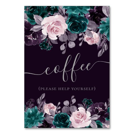 Numéro De Table Moody Boho | Soin Turquoise et pourpre de l'auberg (Par défaut)