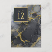 Numéro de table Moody Ink Charcoal Gold ID988 (Devant)