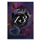 Numéro De Table Moody Purple Mariage de automne noir (Par défaut)