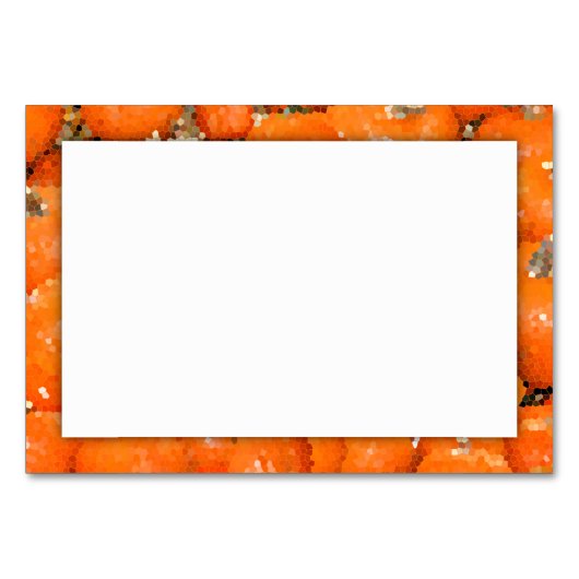 Numéro De Table Mosaïque de patchs citrouille (Devant)