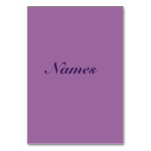 Numéro De Table Motif de feuillage violet (Dos)