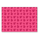 Numéro De Table Motif d'écureuil rose (Dos)