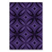 Numéro De Table Motif Rétro de Couleur Violet Foncé (Dos)