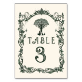 Numéro De Table Moyen Age médiéval Engraving Imaginaire Mariage Ta (Dos)
