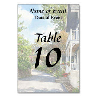 Numéro De Table Mt. Tabor NJ – Rue sur une colline