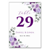 Numéro De Table Murmur de Lavande : Élégance en Fleur (Dos)