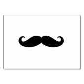 Numéro De Table Mustache classique noire simple Bushy Moustache ch (Devant)