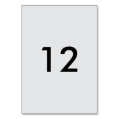 Numéro De Table N° tableau (Dos)