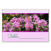 Numéro De Table Nappe pourpre Rhododendron (Dos)