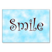 Numéro De Table Nappe souriante (Dos)