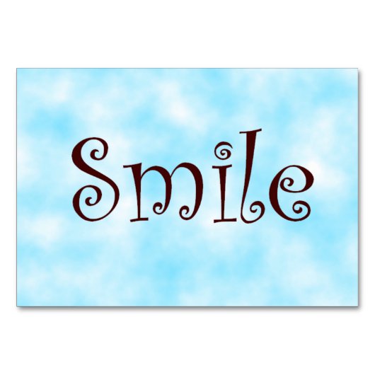 Numéro De Table Nappe souriante (Devant)