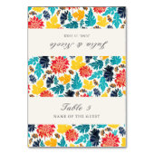 Numéro De Table Natural Watercolor Sunflowers Wedding Place Card (Par défaut)