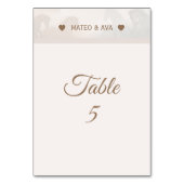 Numéro De Table Nature Chevaux Mariage Custom (Par défaut)