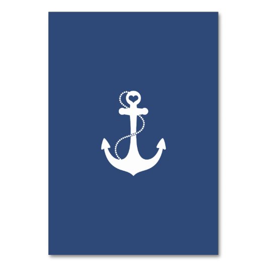 Numéro de table nautique (Dos)