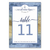 Numéro De Table #Nautique Navy Acier Bleu Et Or Événement #Mariage (Par défaut)
