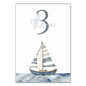 Numéro De Table Nautique voilier (Dos)