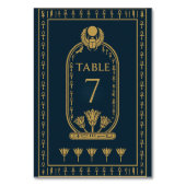 Numéro De Table Navy égyptienne Or Ankh & Lotus – Modifiable (Par défaut)